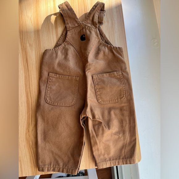 Carhartt canvas infant bib overalls size 3 month baby. - Picture 2 of 3